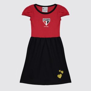 Vestido São Paulo Infantil Preto