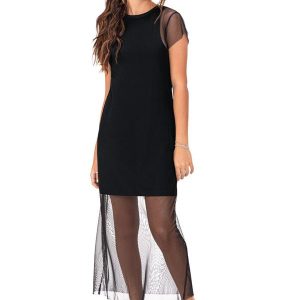Vestido Tule Teen Menina Preto