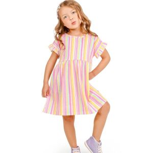 Vestido em Meia Malha Estampado