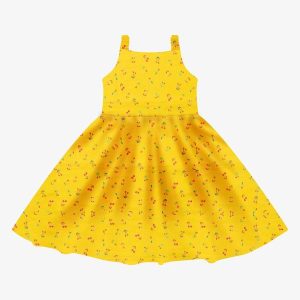 Vestido em Popeline Amarelo