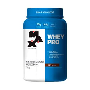 Whey Pro Max Titanium Sabor Chocolate 1Kg
