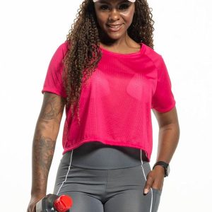 Blusa Cropped Rosa