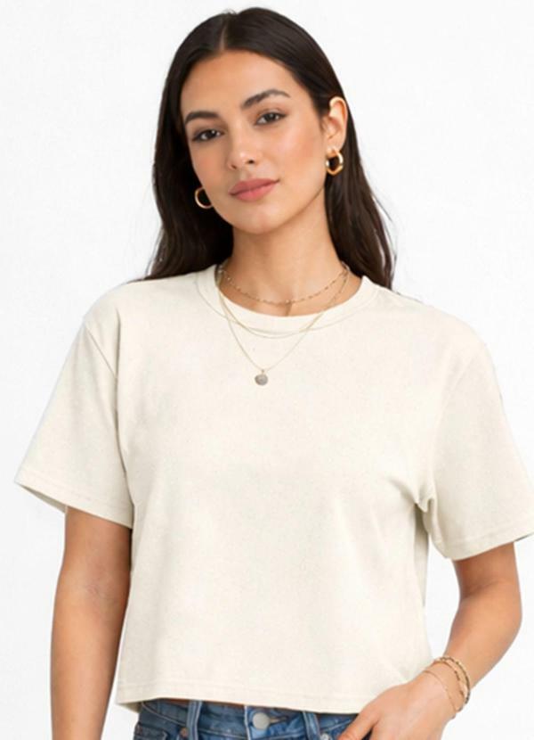 Blusa Feminina Ribana Canelada Bege