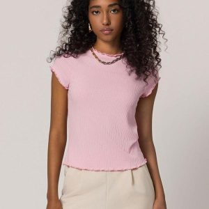 Blusa Gola Alta em Ribana Rosa