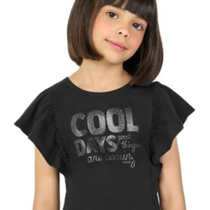 Blusa em Meia Malha Penteada Preto