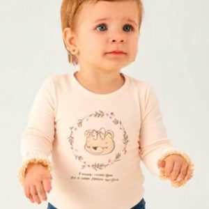 Body Cotton Leve Rosa