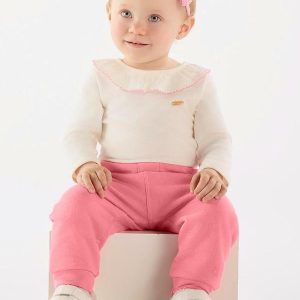 Calça Bebê em Molecotton Rosa