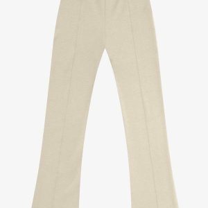 Calça Boot Cut Ponto Roma Bege