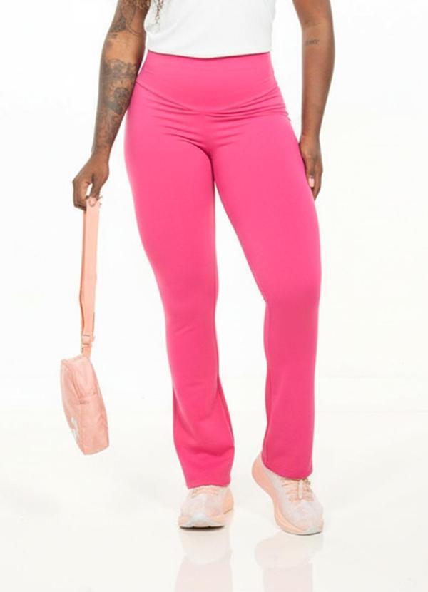 Calça Flare Feminina Rosa