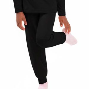 Calça Infantil Térmica com Punho Preto