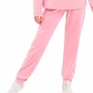 Calça Infantil Térmica com Punho Rosa