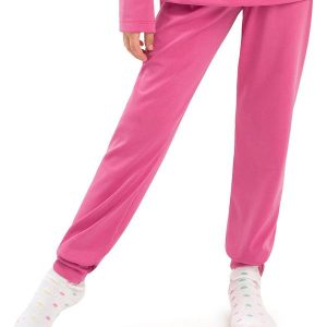 Calça Infantil Térmica com Punho Rosa