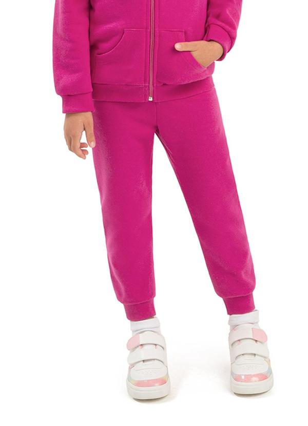 Calça Infantil em Algodão Rosa