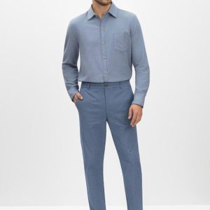 Calça Masculina em Sarja Azul