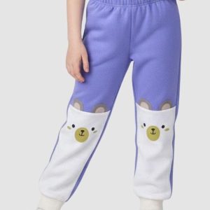 Calça Moletom Urso Lilás
