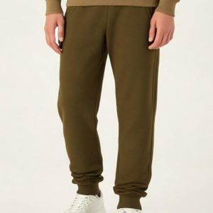 Calça Moletom sem Felpa Verde