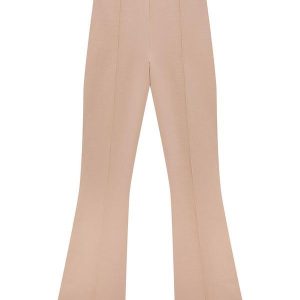 Calça Nude Bootcut em Interlock