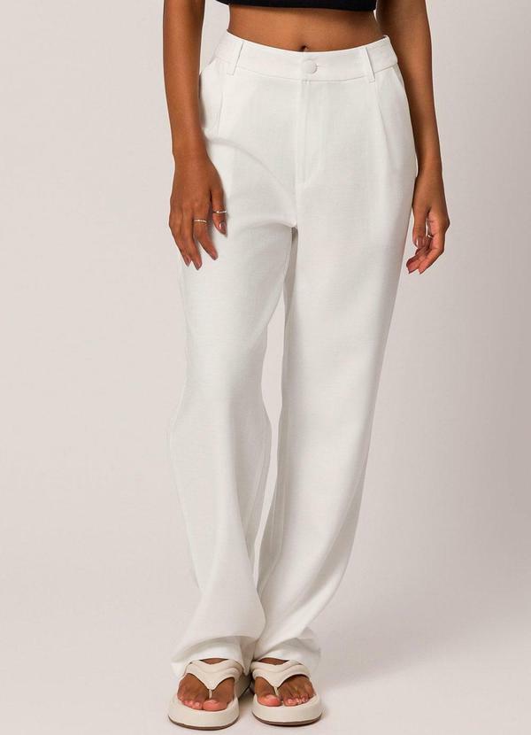Calça Wide Leg Branco