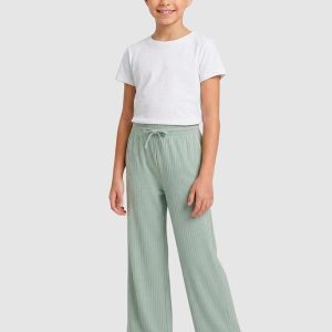 Calça Wide Leg Ribana Verde