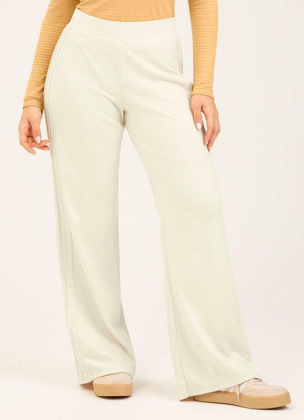 Calça em Algodão Off White