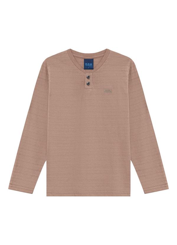 Camisa Infantil com Botões Bege