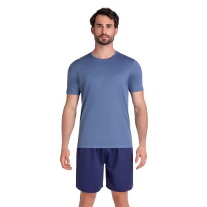 Camiseta Essential Manga Curta Olympikus GG Azul