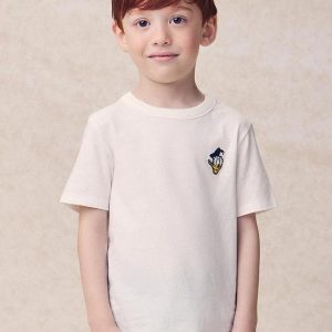 Camiseta com Patch do Donald Duck Branco