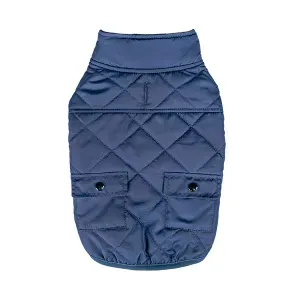 Casaco Quilting para Cães Flicks Azul