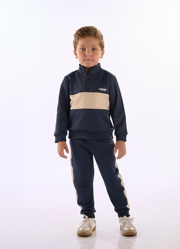 Conjunto Active Fleece Cinza