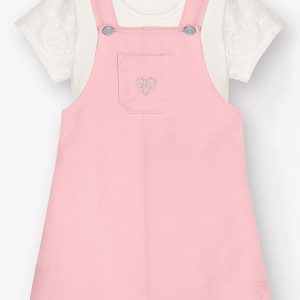 Conjunto Blusa com Salopete Rosa