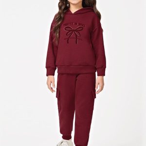 Conjunto Blusao com Calca Vermelho