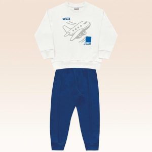 Conjunto Blusão e Calça Branco