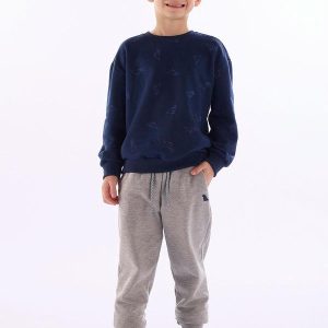 Conjunto Blusão e Calça Moletom Azul
