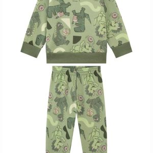 Conjunto Blusão e Calça em Moletom Verde