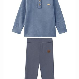 Conjunto Blusão e Calça em Newtech Azul