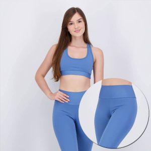 Conjunto Calça Legging e Top Area Azul
