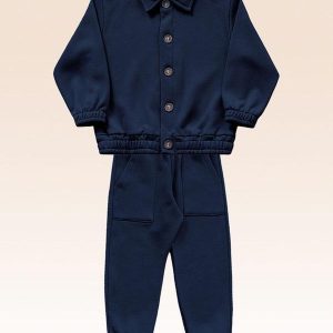 Conjunto Casaco e Calça Azul