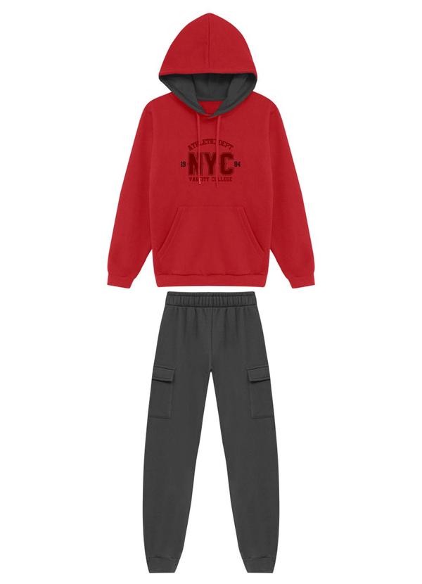 Conjunto Infantil Athletic Vermelho