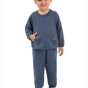 Conjunto Infantil Blusão e Calça Azul
