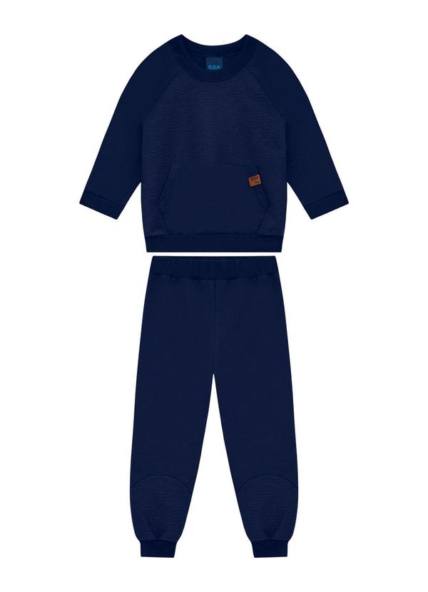 Conjunto Infantil Blusão e Calça Azul