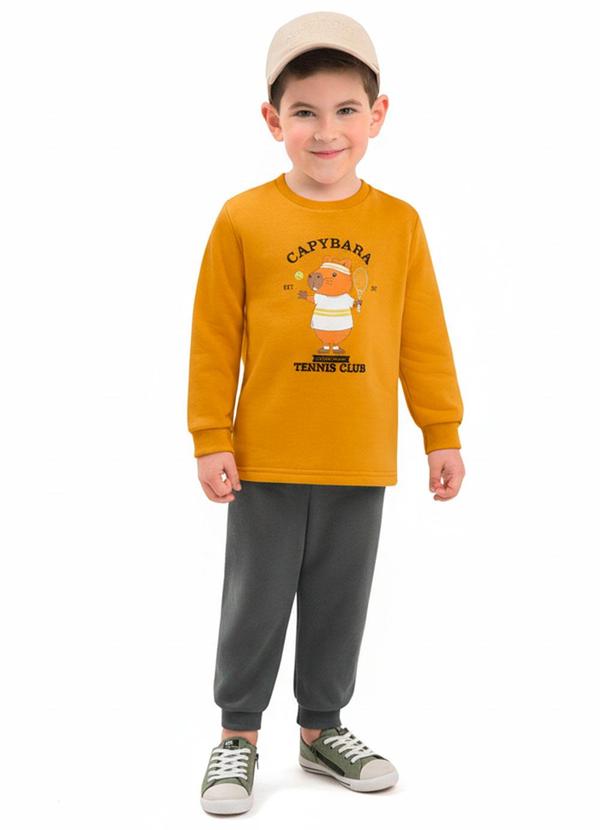 Conjunto Infantil Capybara Amarelo