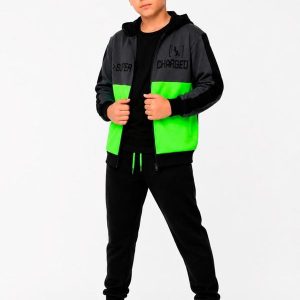 Conjunto Infantil Inverno Charged Preto