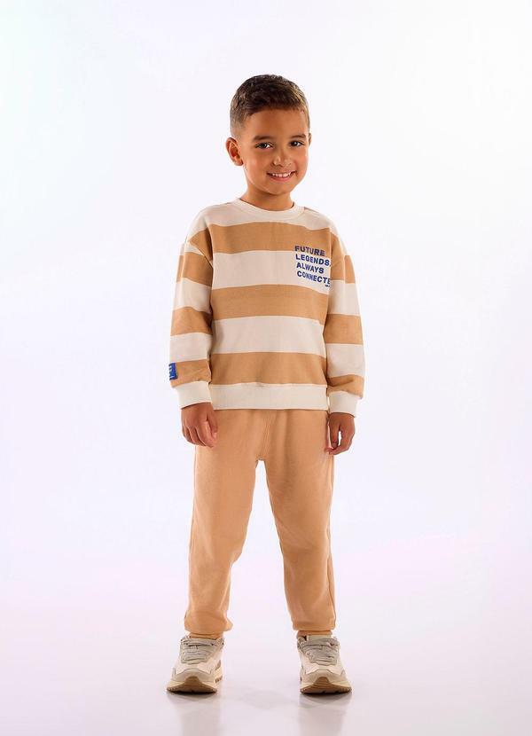 Conjunto Infantil Masc Molecotton Bege