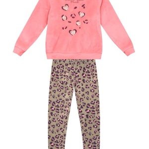 Conjunto Infantil Menina de Oncinha Rosa