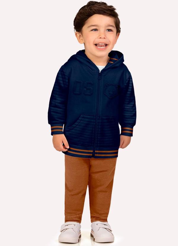 Conjunto Infantil Menino Embossing Azul