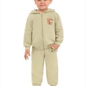 Conjunto Infantil de Inverno Bege