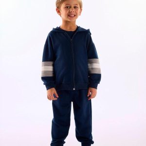 Conjunto Jaqueta Calça Moletom Azul