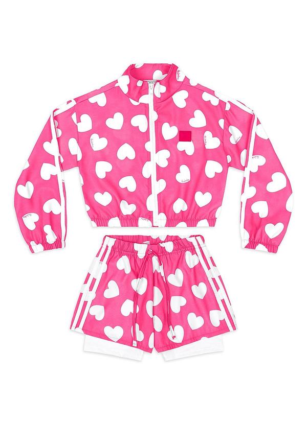 Conjunto Jaqueta e Short Rosa