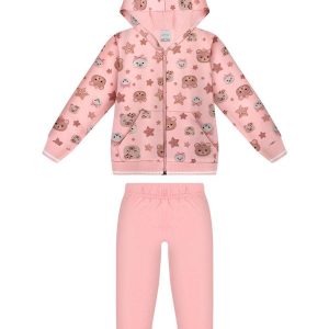 Conjunto Menina com Jaqueta e Calça Laranja