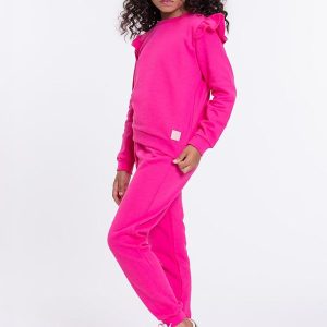 Conjunto Moletom Infantil Babadinho Rosa